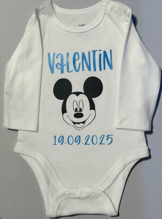 Body de Bebé 100% Algodão Personalizado