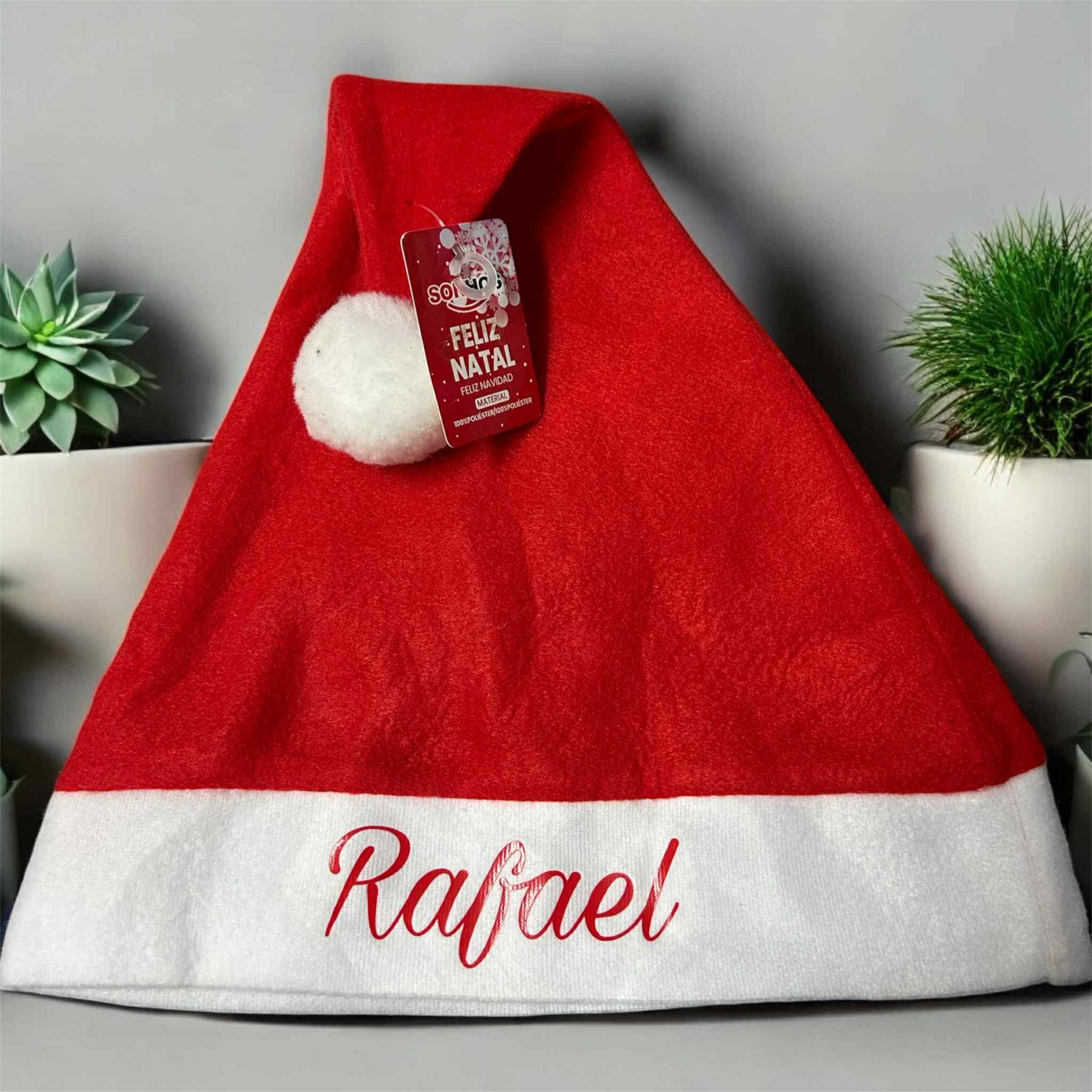 Barrete de Natal Personalizado com Nome