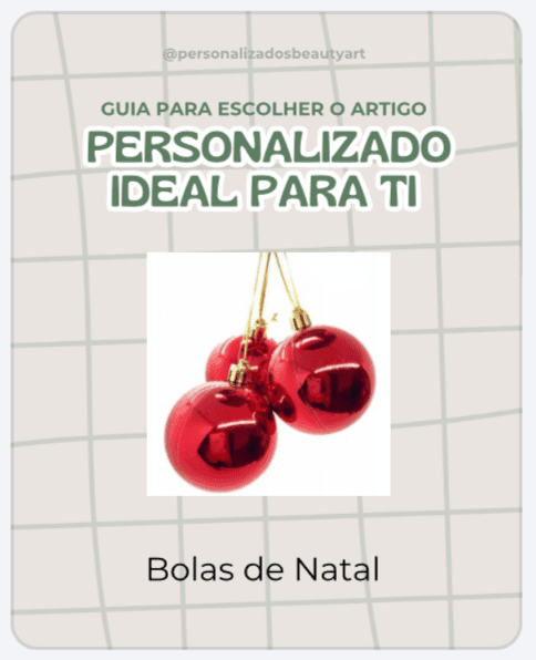 Bolas de Natal Personalizadas com Nome